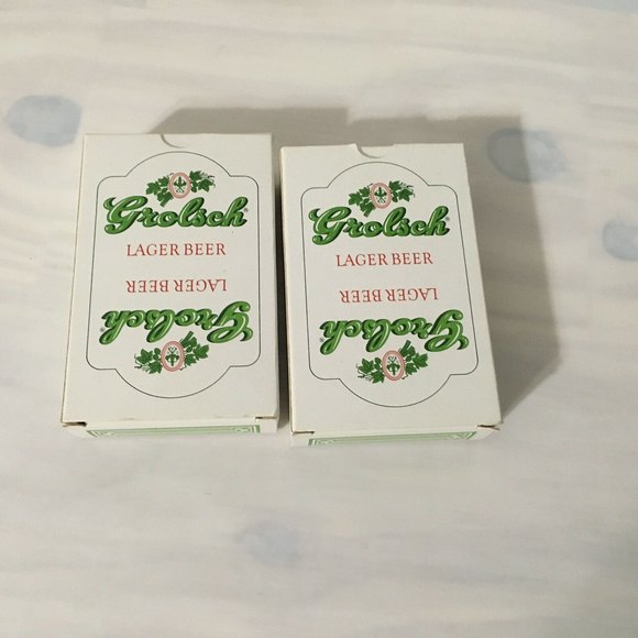 Vtg Grolsch Lager Beer Branded Product Coaster, Playing Cards 8 Oz Stein - Picture 10 of 12